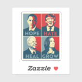 Sticker Espérer que la haine guérira (Feuille)