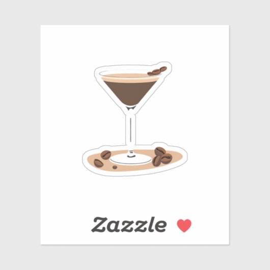 Sticker Espresso Martini (Feuille)