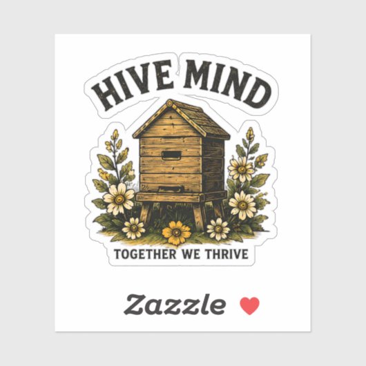 Sticker Esprit de Colonie | Design de rucher vintage (Feuille)