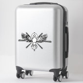 Sticker Esprit Saint sous forme de colombe (Sur valise)