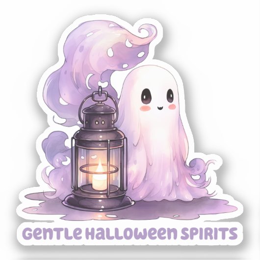 Sticker Esprits doux d'Halloween (Recto)