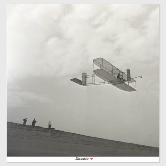 Sticker Essai de planeur Vol Aviation Wright Brothers (Feuille)