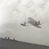 Sticker Essai de planeur Vol Aviation Wright Brothers (Devant)