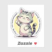 Sticker Essayer sans garantie – Une vie honnête (Feuille)