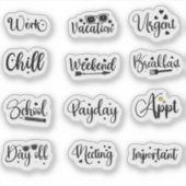 Sticker Essentials du planificateur : Moments de tous les  (Devant)