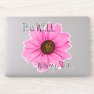 Sticker Est bien avec la citation inspirée de marguerite