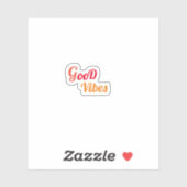Sticker Esthétique à la mode Good Vibes (Feuille)