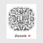 Sticker Esthétique Delulu (Feuille)