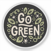 Sticker esthétique écologique devenez écolo (Devant)