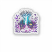 Sticker Esthétique Fey Gothique Emo Goblincore  Graphique  (Devant)