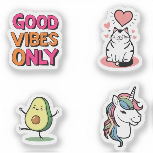 Sticker esthétique mignon - Kawaii & Pastel Vibes (Devant)