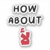 Sticker Et non en arabe, Citations amusantes en arabe (Devant)