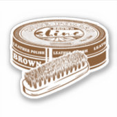 Sticker étain à chaussures Brown (Devant)