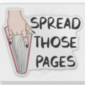 Sticker Étalez ces pages (Devant)