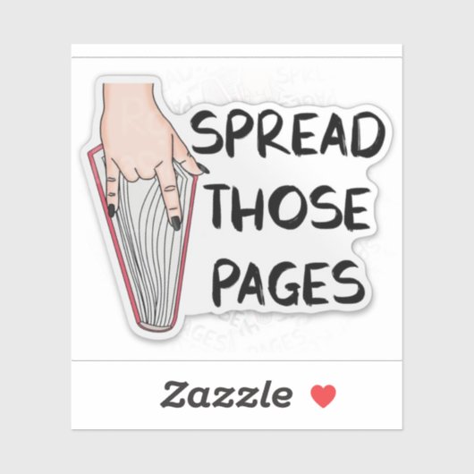 Sticker Étalez ces pages (Feuille)
