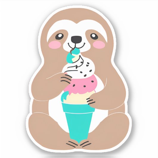 Sticker Etanche Chillin' Sloth (Devant)