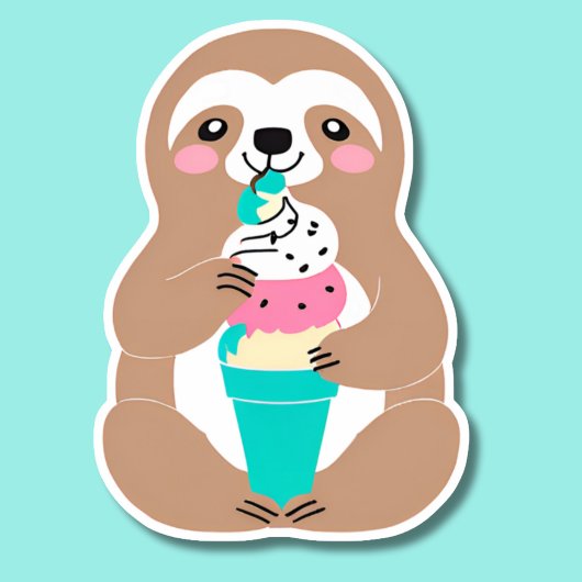 Sticker Etanche Chillin' Sloth