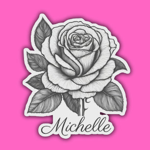 Sticker Etanche personnalisée en noir et blanc