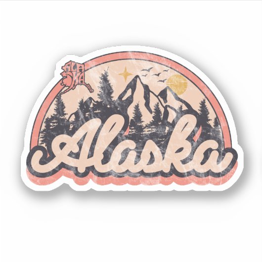 Sticker État d'Alaska (Devant)