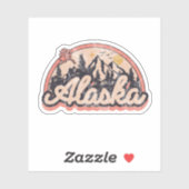 Sticker État de l'Alaska (Feuille)