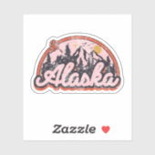 Sticker État de l'Alaska (Feuille)
