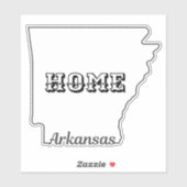 Sticker État de l'ARKANSAS (Feuille)
