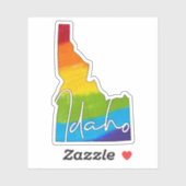 Sticker État de PRIDE Idaho (Feuille)