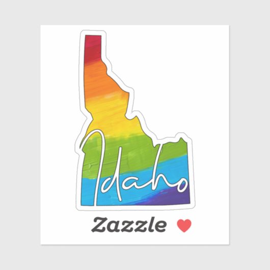 Sticker État de PRIDE Idaho (Feuille)