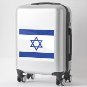 Sticker Etat d'Israël Drapeau, Étoile de David Juifs (Sur valise)