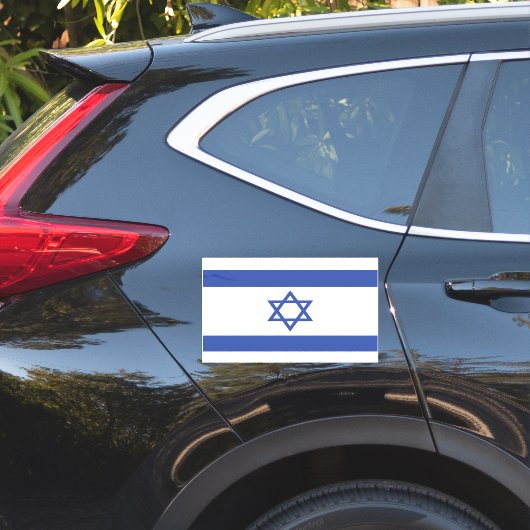 Sticker Etat d'Israël Drapeau, Étoile de David Juifs (Coté voiture)