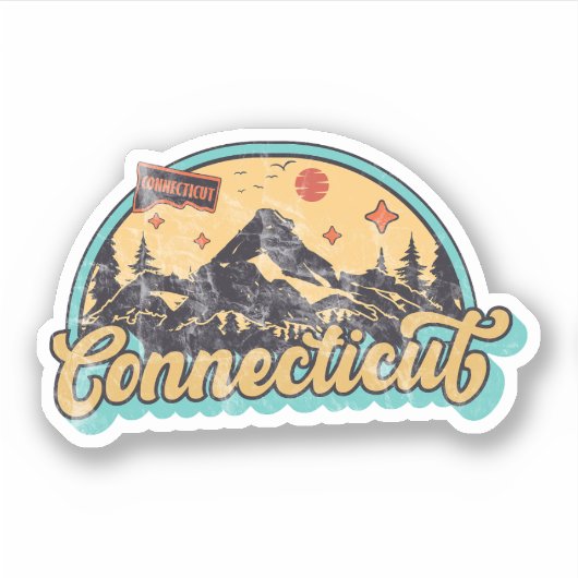 Sticker État du Connecticut (Devant)