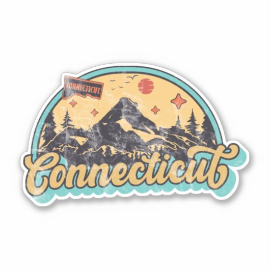 Sticker État du Connecticut (Devant)
