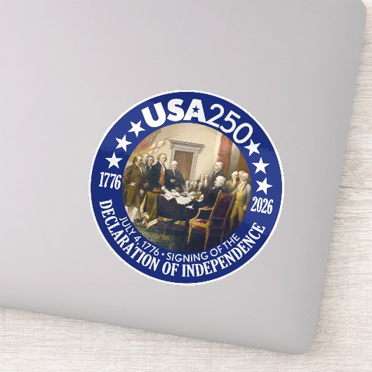 Sticker États-Unis 250 - 1776-2026 - Déclaration d'indépen (Détail)