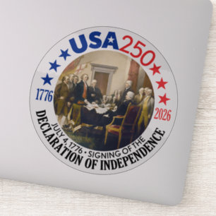 Sticker États-Unis 250 - 1776-2026 - Déclaration d'indépen