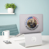 Sticker États-Unis 250 - 1776-2026 - Déclaration d'indépen (Ordinateur portable sur le bureau)