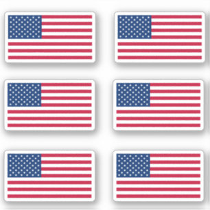 Sticker États-Unis Amérique Drapeau étoiles et rayures Pat