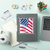 STICKER ÉTATS-UNIS D'AMÉRIQUE DRAPEAU FOREVER STAMP (Couverture iPad)