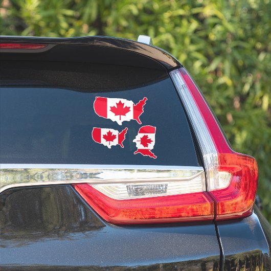 Sticker États-Unis du Canada (Côté voiture)