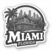 Sticker États-Unis, Miami City Floride (Devant)