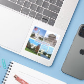 Sticker États-Unis Washington - Capitol - Cour suprême (Ordinateur portable avec iPhone)