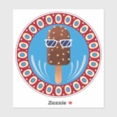 Sticker été frais (Feuille)