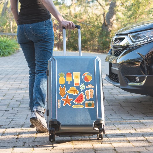 Sticker Été Rétro (Valise Insitu)