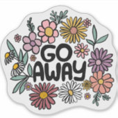 Sticker ÉTEINDRE Funny Floral mignon Daisy Daisy Dessin À  (Devant)