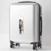 Sticker Eternal Love Skeletons Brushstroke Paint (Sur valise)