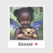 Sticker Ethereal Fairy Girl and Teddy Bear (Feuille)