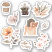 Sticker Ethérée : Collection d'autocollants esthétiques (Devant)