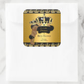Sticker ethnique Royal Prince Baby shower Black Go (Sac)