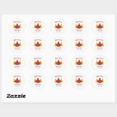 Sticker Etiket bewerkbare mantel (Vel)