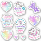 Sticker Étincelle Comme Une Unicorne (Devant)