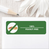 Sticker Étiquette 100% sans arachides (En situation)